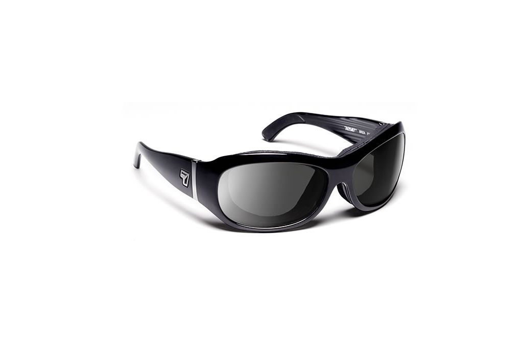 7 Eye Briza Women's Sunglasses, Glossy Black Frame-img-0