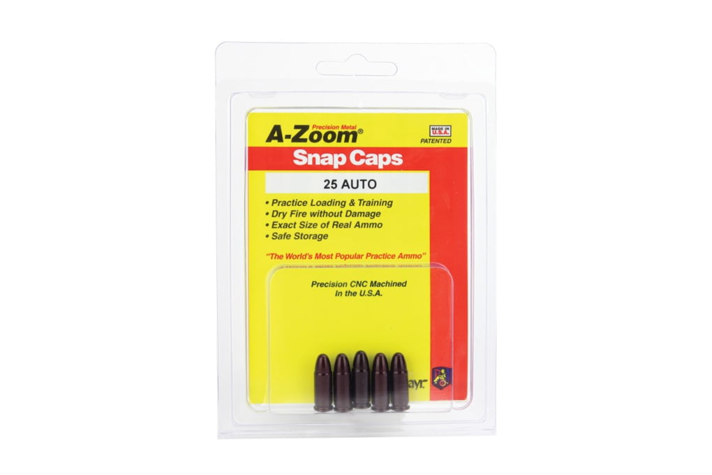 A-Zoom Precision Pistol Snap Caps, 25 Auto, Pack o-img-1