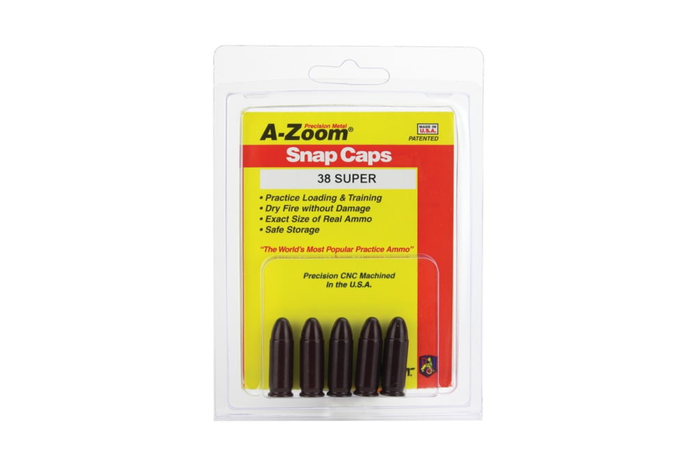 A-Zoom Precision Pistol Snap Caps, 38 Super, Pack -img-2