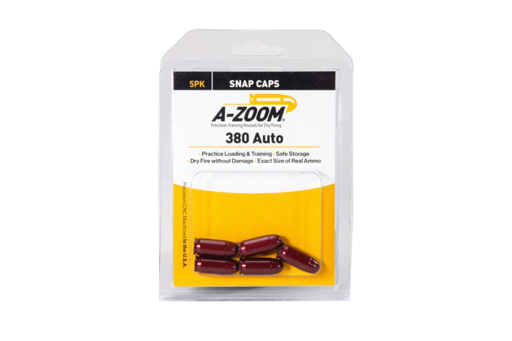 A-Zoom Precision Pistol Snap Caps, 380 Auto, Pack of 5, 15113-img-2