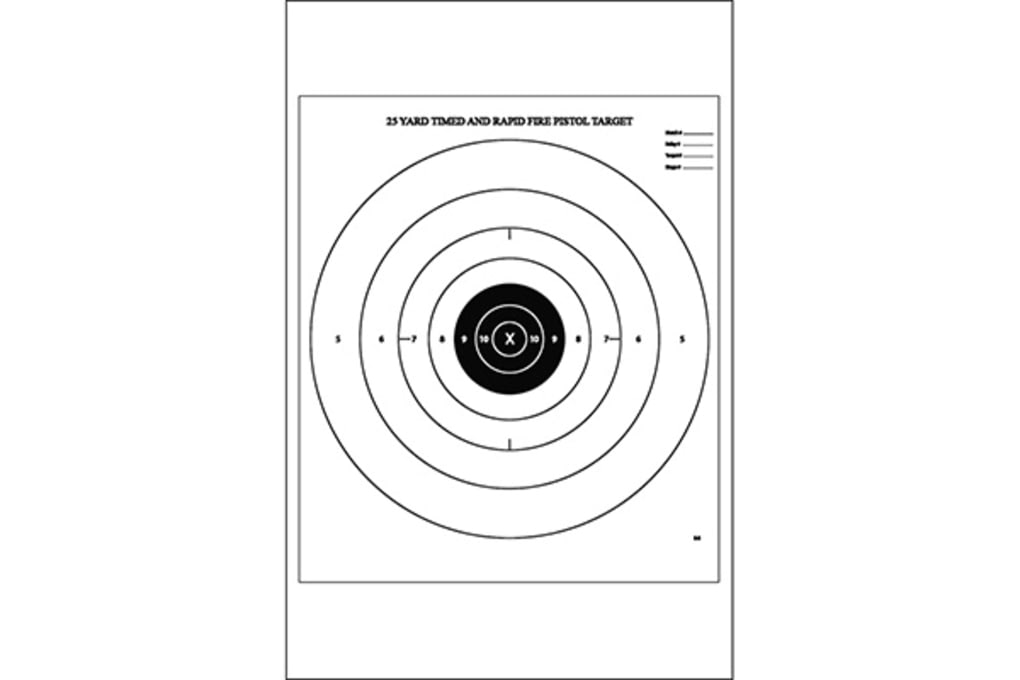 Action Target B-8 25 Yard Timed And Rapid Fire Bul-img-0