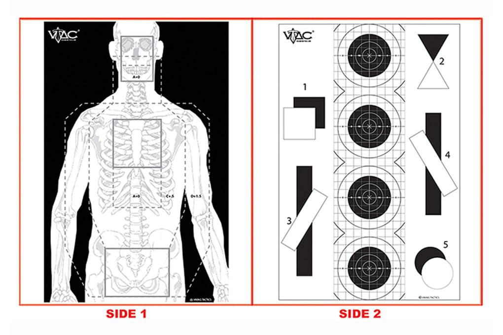 Action Target VTAC-P-100 Viking Tactics Double Sid-img-0