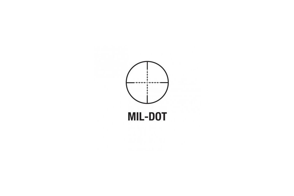AimSports 4X32 Compact Mil-Dot Scope w/ Rings, Bla-img-1