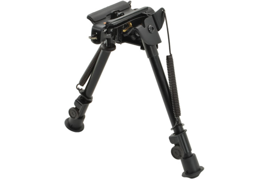 Aimtech Adjustable Heavy Duty Stud Mount Bipod, Lever Locking Pivot, Black-img-0