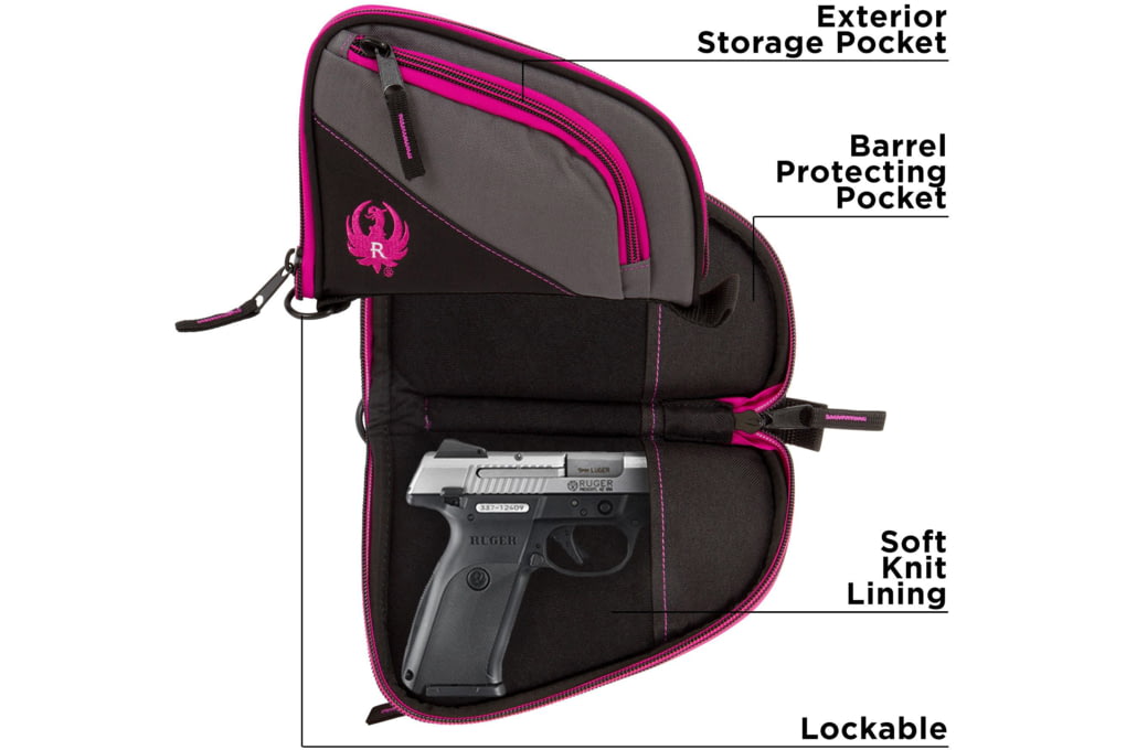Allen Ruger Tucson Handgun Case -Women's, Orchid, -img-2