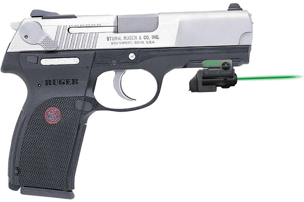 ArmaLaser GTO/FLX Finger Touch Green Laser Sight for Ruger P345, Black-img-0