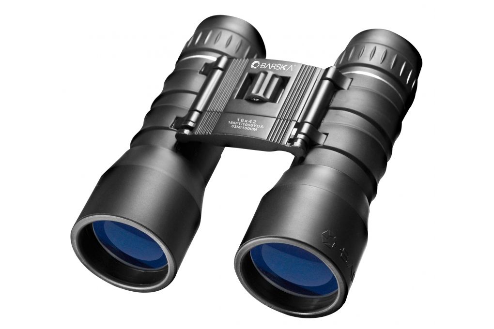 Barska 16x42, Lucid View Binocular, Black, Compact, Blue Lens-img-0