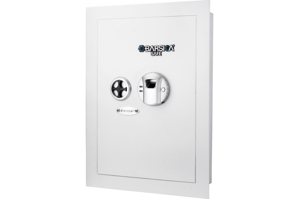 Barska Biometric Wall Safe, White, Medium AX13030-img-0
