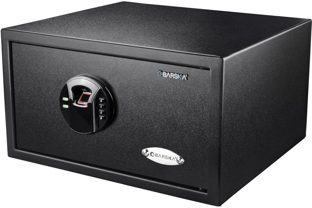 Barska HQ500 Biometric Keypad Safe, Black, AX12840-img-0