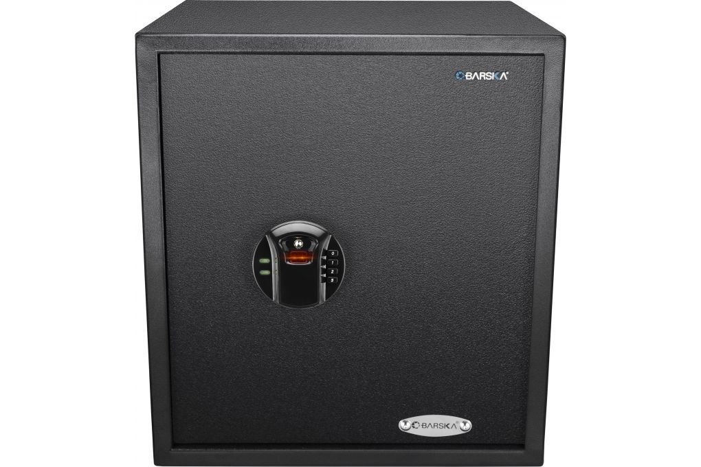 Barska HQ600 Large Biometric Keypad Safe, Black, A-img-1