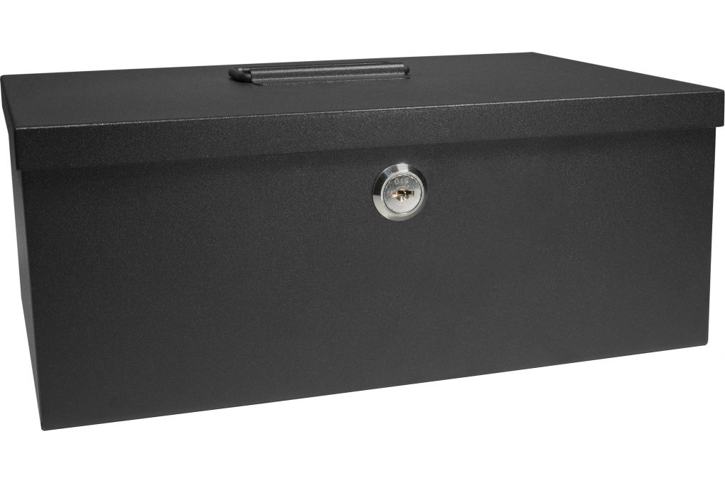 Barska Key Lock Cash Box & 6 Compartment Removable-img-0
