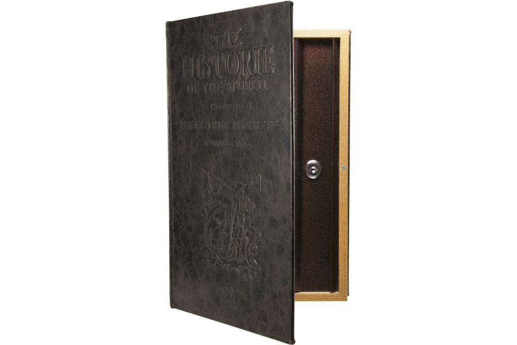 Barska Large Antique Book Safe with Key Lock, Brow-img-1