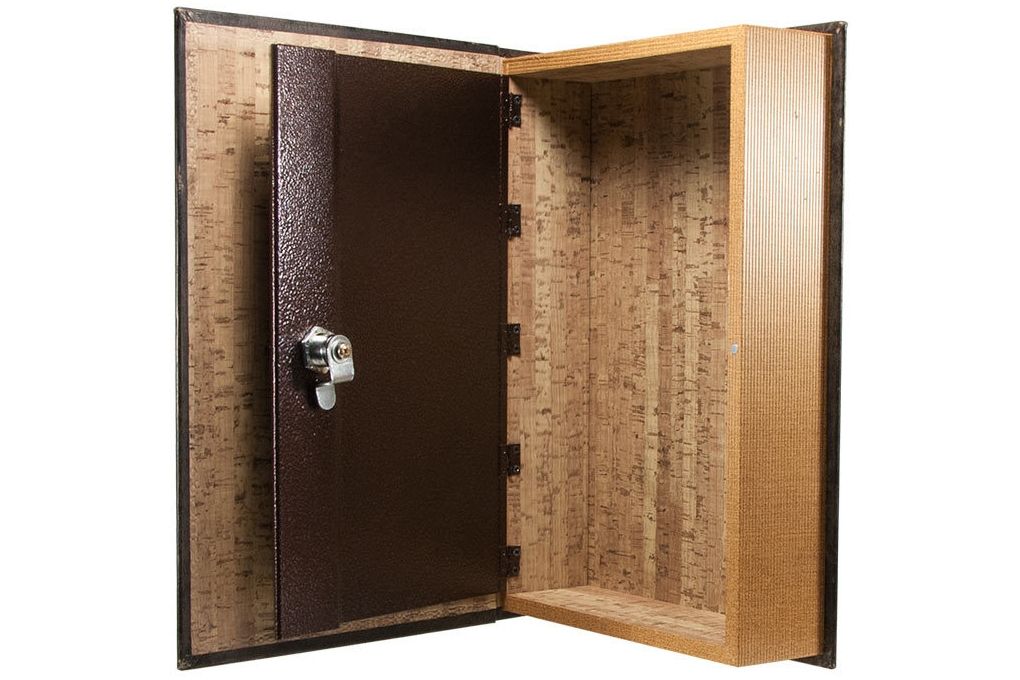Barska Large Antique Book Safe with Key Lock, Brow-img-3