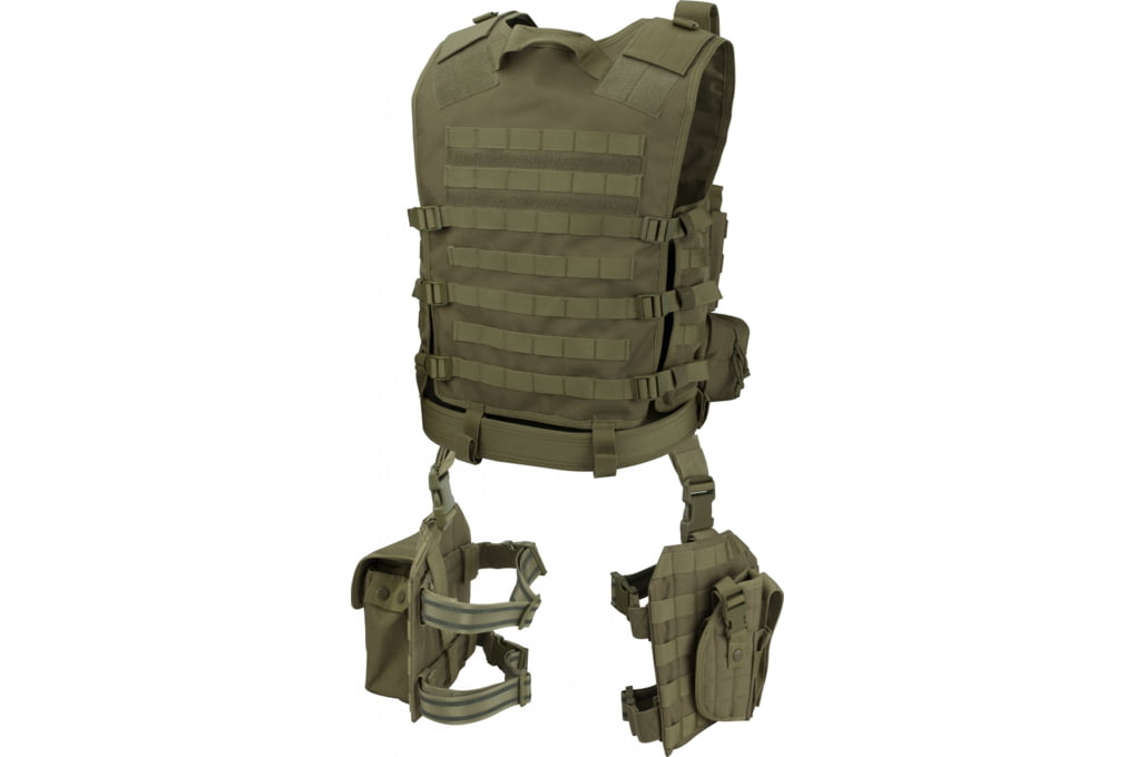 Barska Loaded Gear VX-100 Tactical Vest w/Leg Plat-img-1
