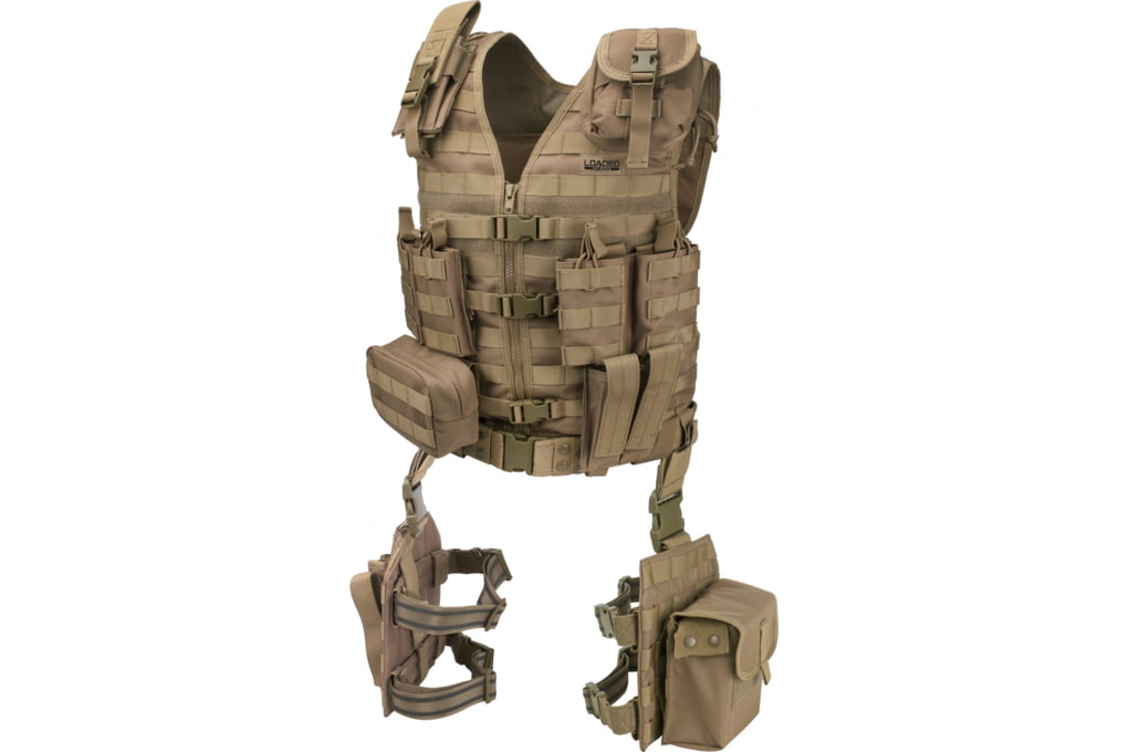 Barska Loaded Gear VX-100 Tactical Vest w/Leg Plat-img-0