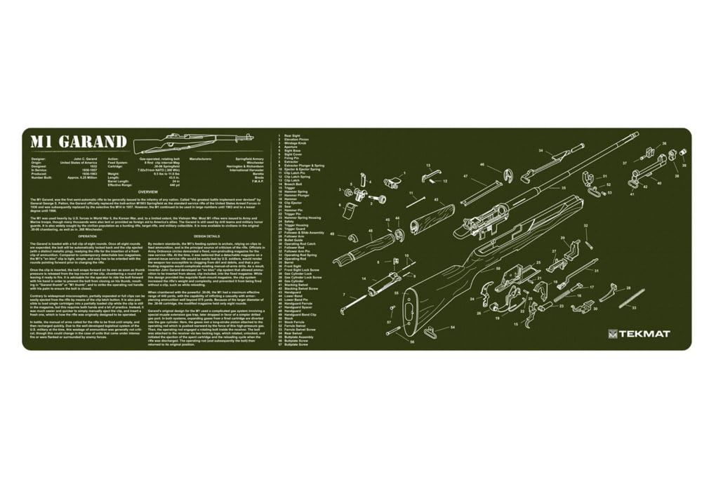 BECK TEK TEKMAT M1 Garand Cleaning Mat, TEKR36M1GARAND-img-0