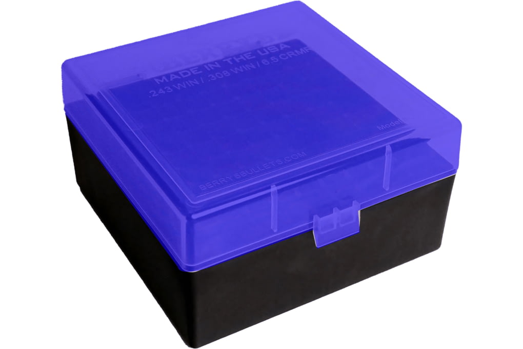 Berry's Manufacturing Ammo Box, 100 Rounds, Blue/Black, 87439-img-0
