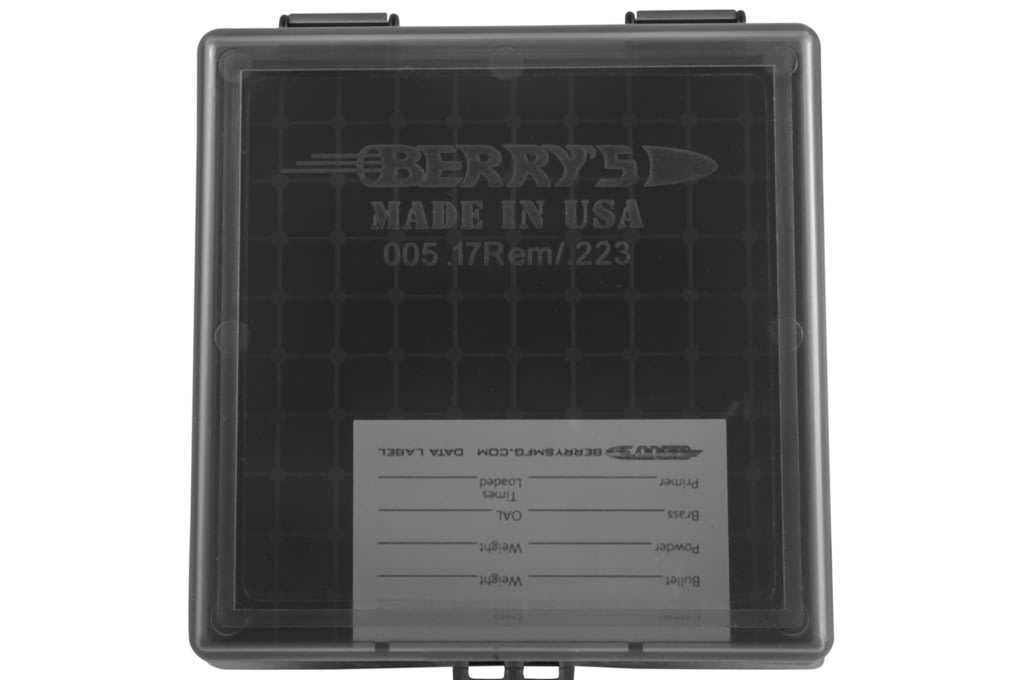 Berrys 11664 005 Ammo Box 223 Rem,5.56x45mm NATO 100rd Smoke Lid W/Black-img-0