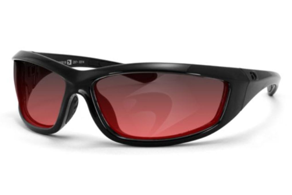 Bobster Charger Sunglass, Blk Frame, Rose Lenses ECHA001R-img-0