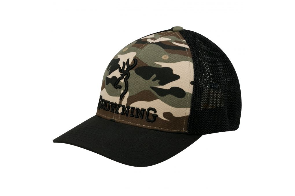 Browning Branded Cap, Camo, Small / Medium, 308375-img-0