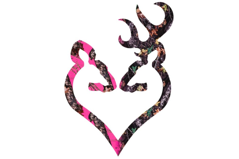 Browning Buck Heart 6in Decal, HH Camo 3922290614-img-0