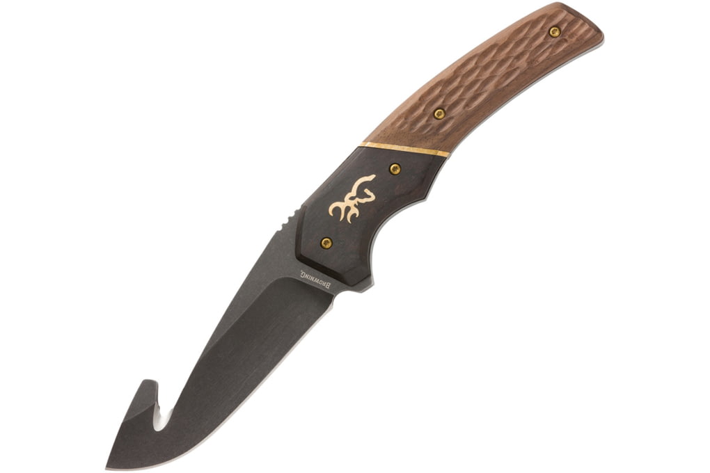 Browning Hunter Fixed Blade Guthook Knife, 3.5" bl-img-0