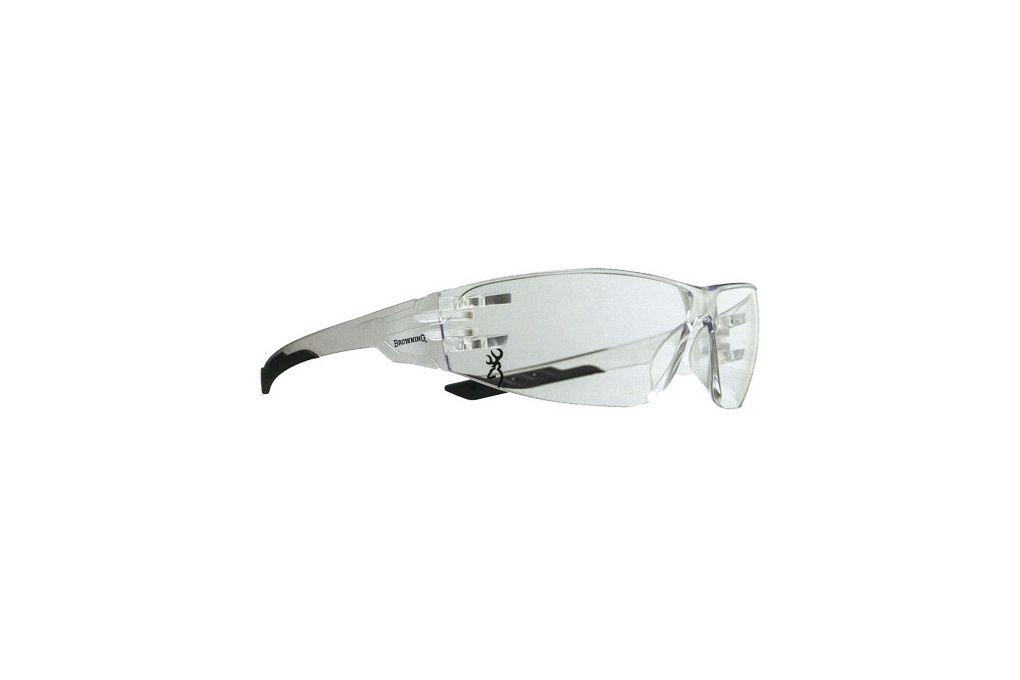 Browning Shooters Flex Sunglasses, Clear/Black, 12-img-0