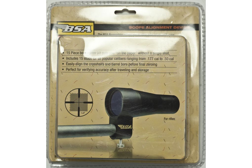 BSA Optics Laser Bore Sighter Kit with Arbors, Sof-img-0