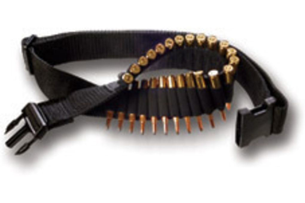 Bulldog Cases & Vaults Adjustable Rifle Ammo Belt, Holds 24 Cartridges-img-0