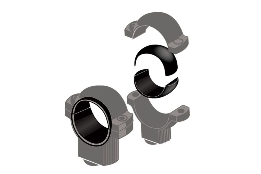 Burris Signature Zee 1 Inch Rifle Scope High Ring Pair - Gloss Black-img-1