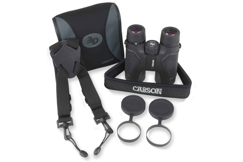 Carson 3D 8x42mm Roof Prism Binoculars, Matte, Bla-img-3