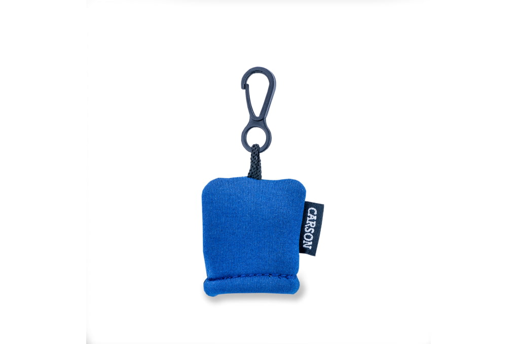 Carson Stuff-It Lens Cleaner, Cloth & Pouch, Blue,-img-1