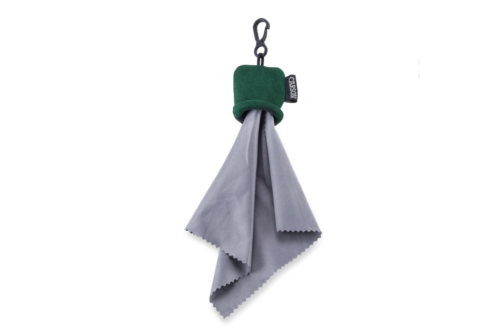 Carson Stuff-It Lens Cleaner, Cloth & Pouch, Green-img-0