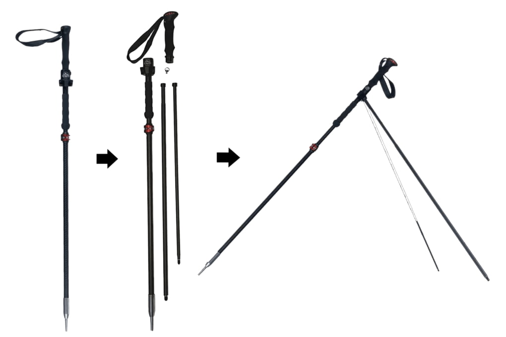 Col Mountain Tech The MTN STICK Trekking Pole, Black, POLE-MTN-01-img-2