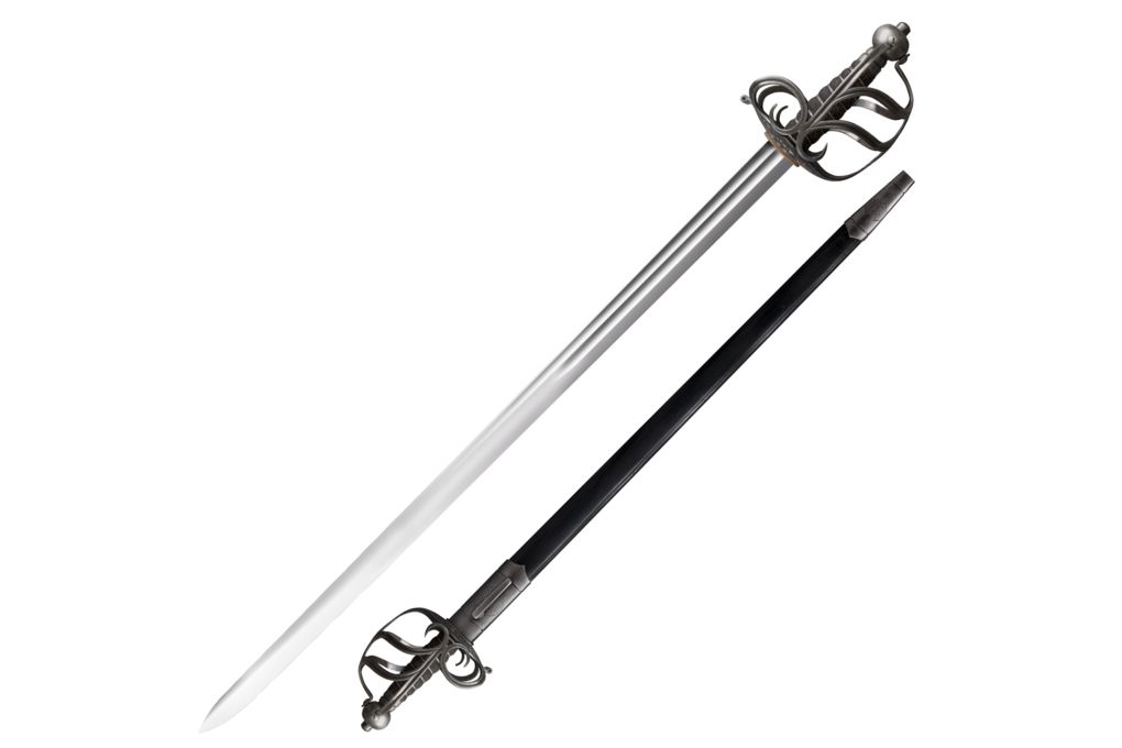 Cold Steel English Back Sword, Black/Silver, 38 1/-img-0