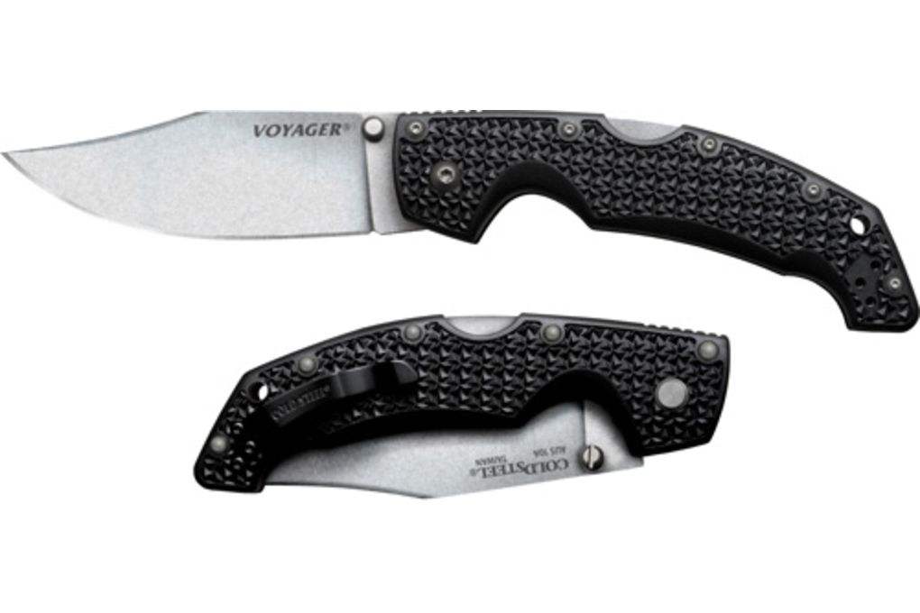 Cold Steel Voyager Large Folding Knife, Clip Point-img-1