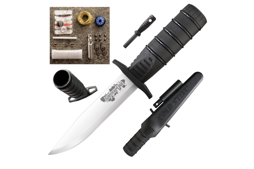 Cold Steel Survival Edge 9.25in Knife, Black Handl-img-1