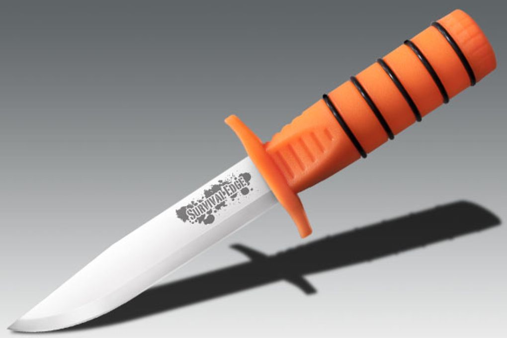 Cold Steel Survival Edge 9.25in Knife, Orange Hand-img-1