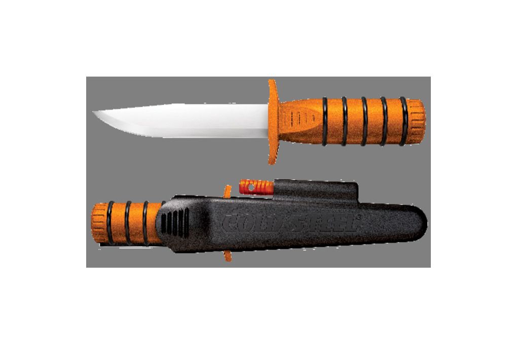 Cold Steel Survival Edge 9.25in Knife, Orange Hand-img-2