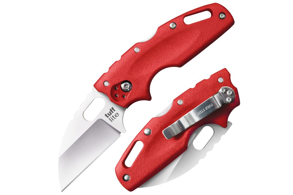 Cold Steel Tuff Lite Folding Knives, Red/Silver, 6-img-0