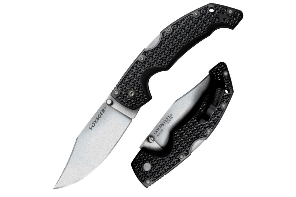 Cold Steel Voyager Large Folding Knife, Clip Point-img-0