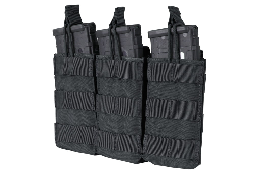 Condor Outdoor Triple M4/M16 Open Top Mag Pouch, Black, MA27-002-img-0