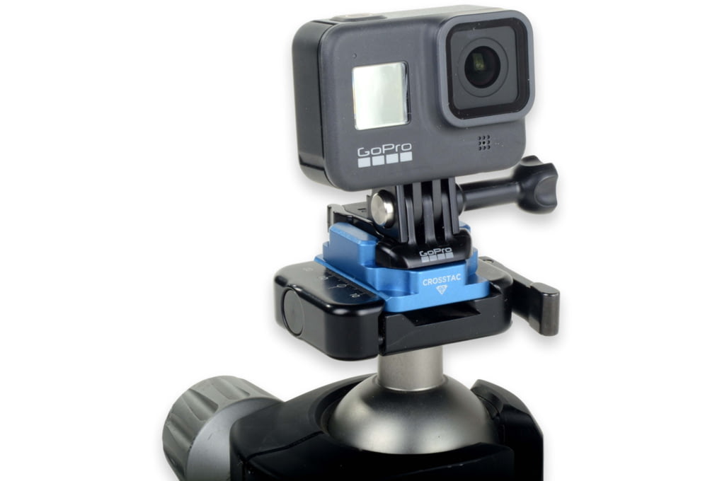 Crosstac GoPro Tripod Adapter, ARCA or 1/4-20, Blu-img-3