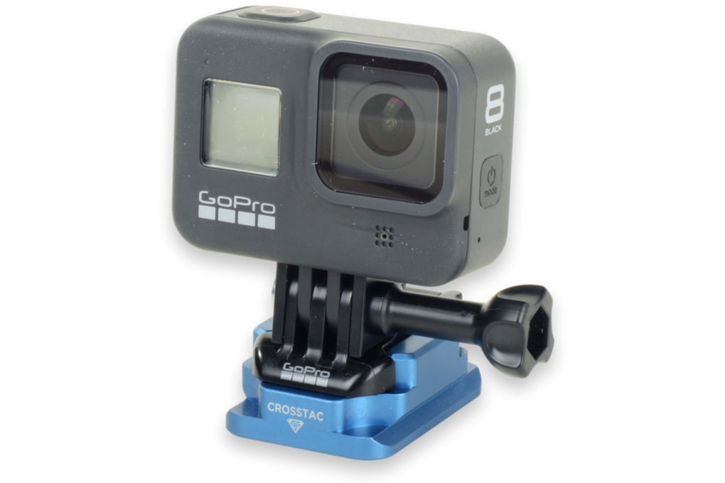 Crosstac GoPro Tripod Adapter, ARCA or 1/4-20, Blu-img-0