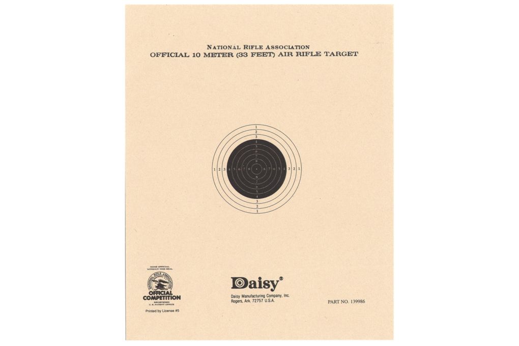 Daisy Official NRA 10 Meter Pellet Targets, 50 Pac-img-0