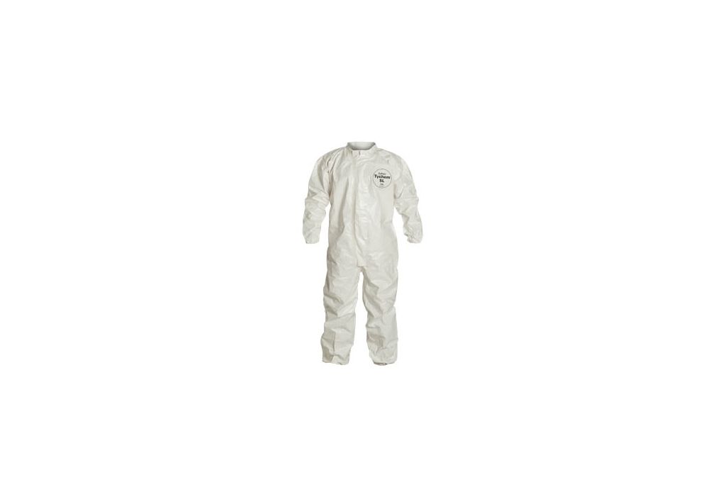 DuPont Tychem SL White 3XL Coveralls with Laydown -img-0