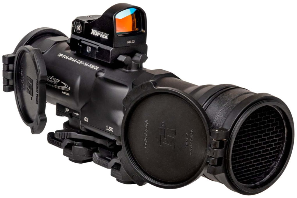 Elcan Specter DR 1.5-6x Rifle Scope, 5.56 BDC Reticle, Black-img-1