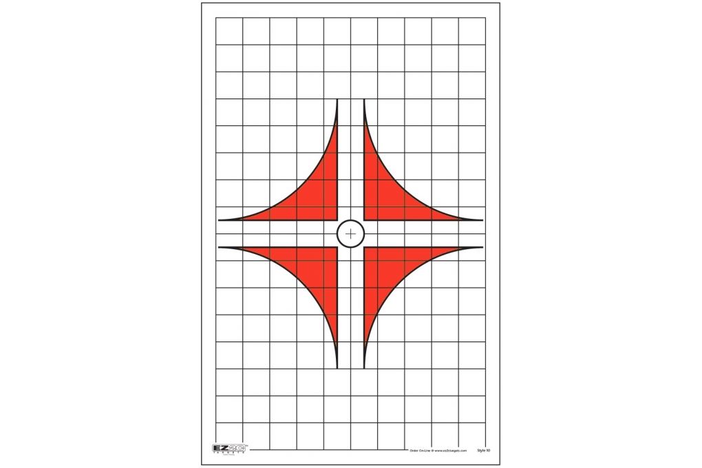 EZ2C Targets Style 10 Targets,11x17in,Red and Blac-img-0