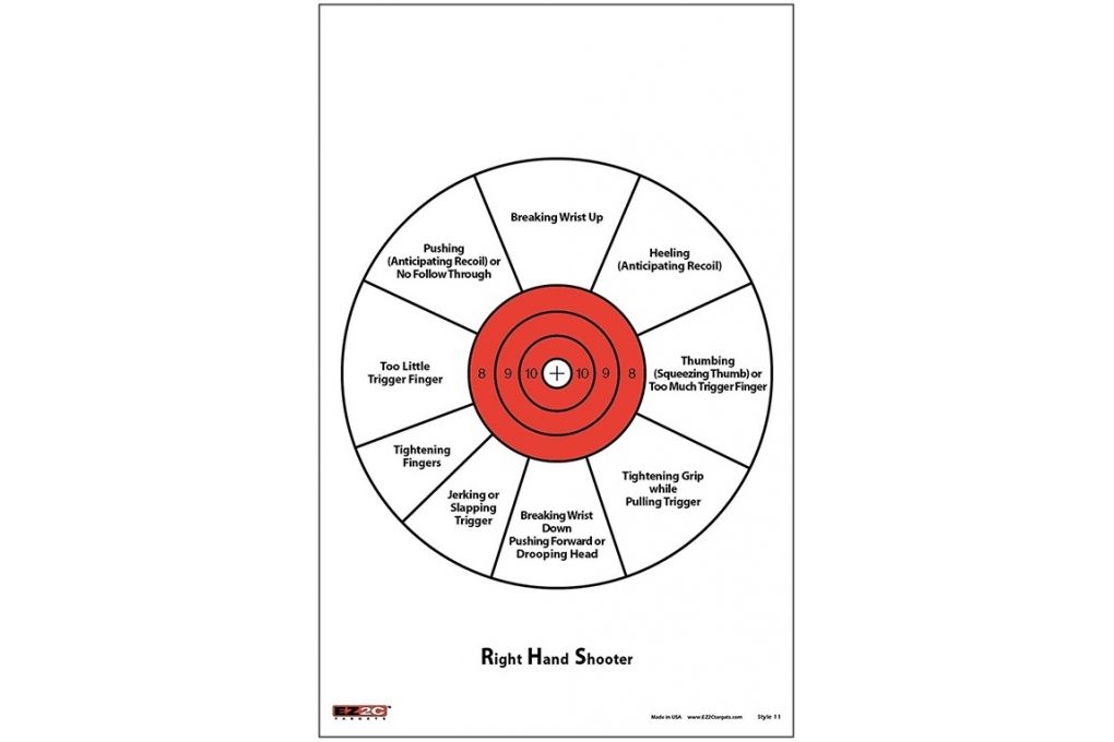 EZ2C Targets Style 11 Targets,11x17in,Red and Blac-img-0