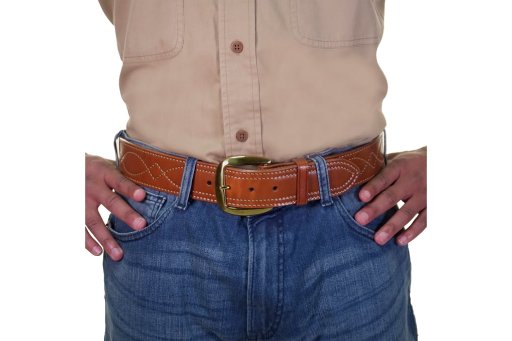 Galco SB6 Fancy Stitched Belt - Tan - Size - 44 SB-img-1